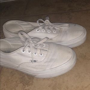 Not so white anymore vans